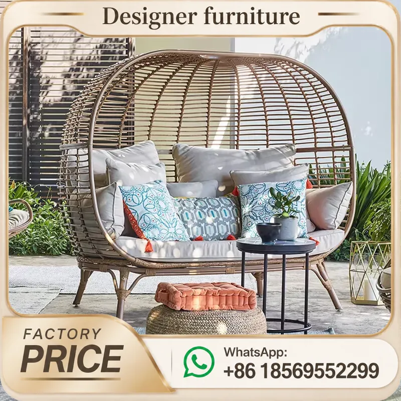 Outdoor Furniture In Bali - Cama de Día de Ratán Sintético