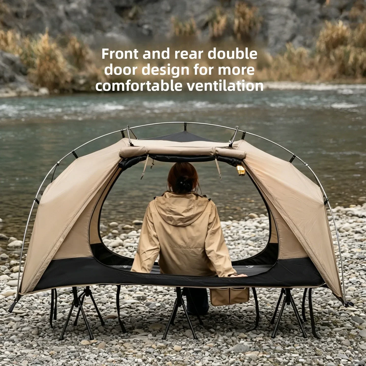 Outdoor Furniture Sunbrella - MOUNTAINHIKER Cama de Campaña para Exteriores,