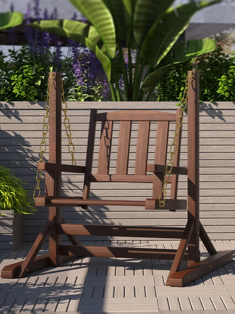 Garden Swing Chair - Silla Colgante de Madera Maciza para