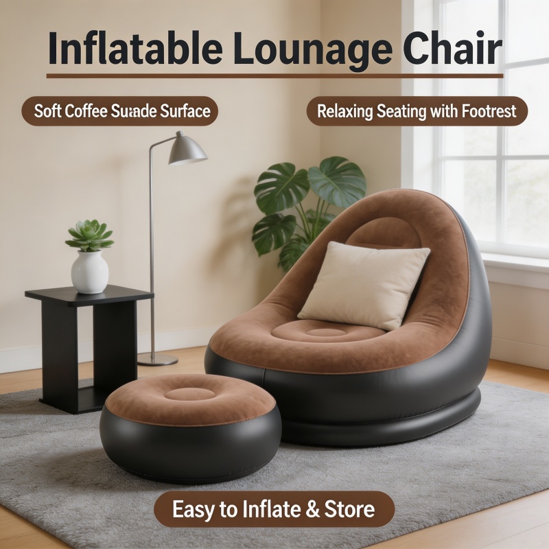 Outdoor Furniture Lounge Set - Sofás Inflables Tipo Lazy Couch, Silla