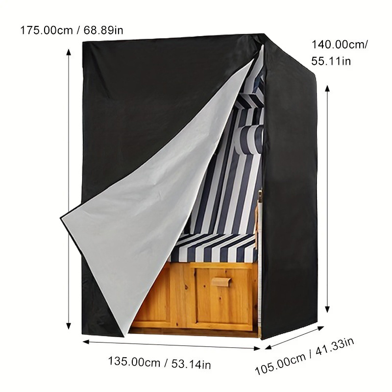 Garden Swing Chair - Funda negra para muebles de exterior