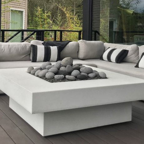 Outdoor Furniture Set With Fire Pit - Conjunto de Sofás para Exteriores con