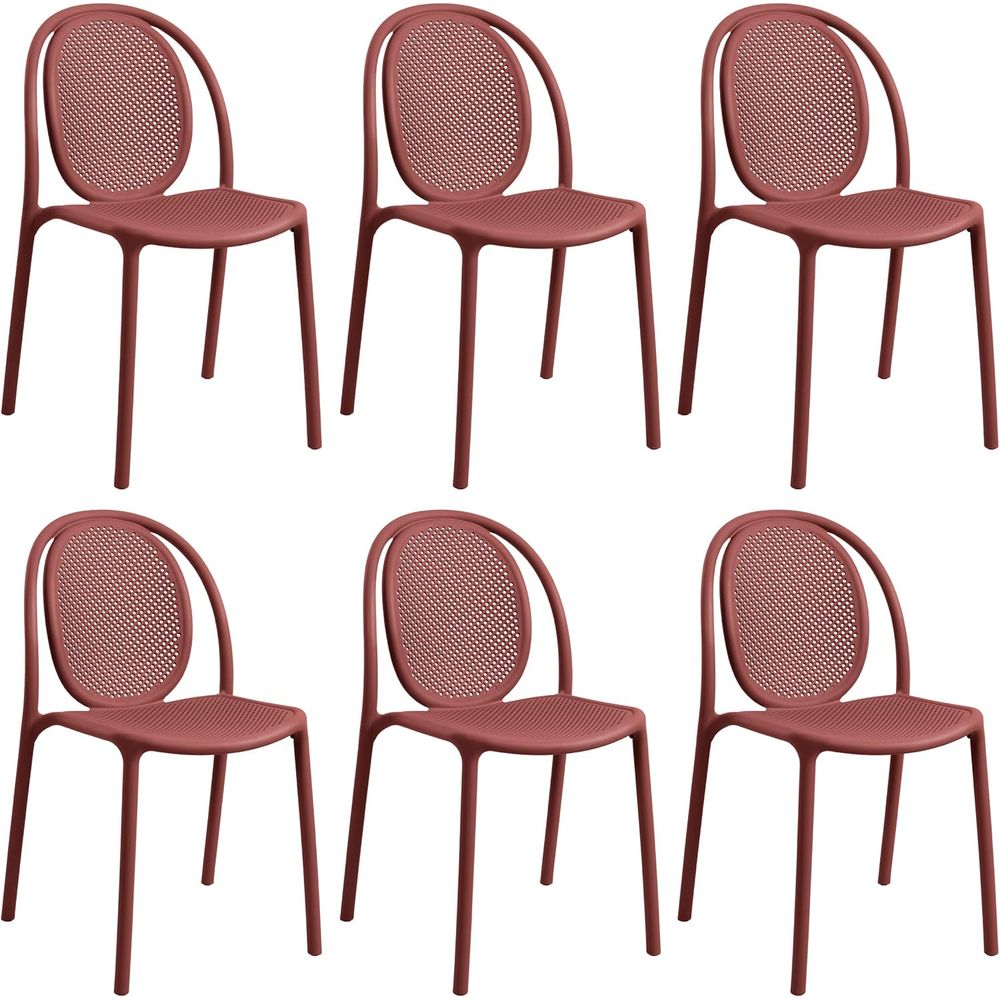 Outdoor Furniture Dining Set - Juego de 6 Sillas de Comedor