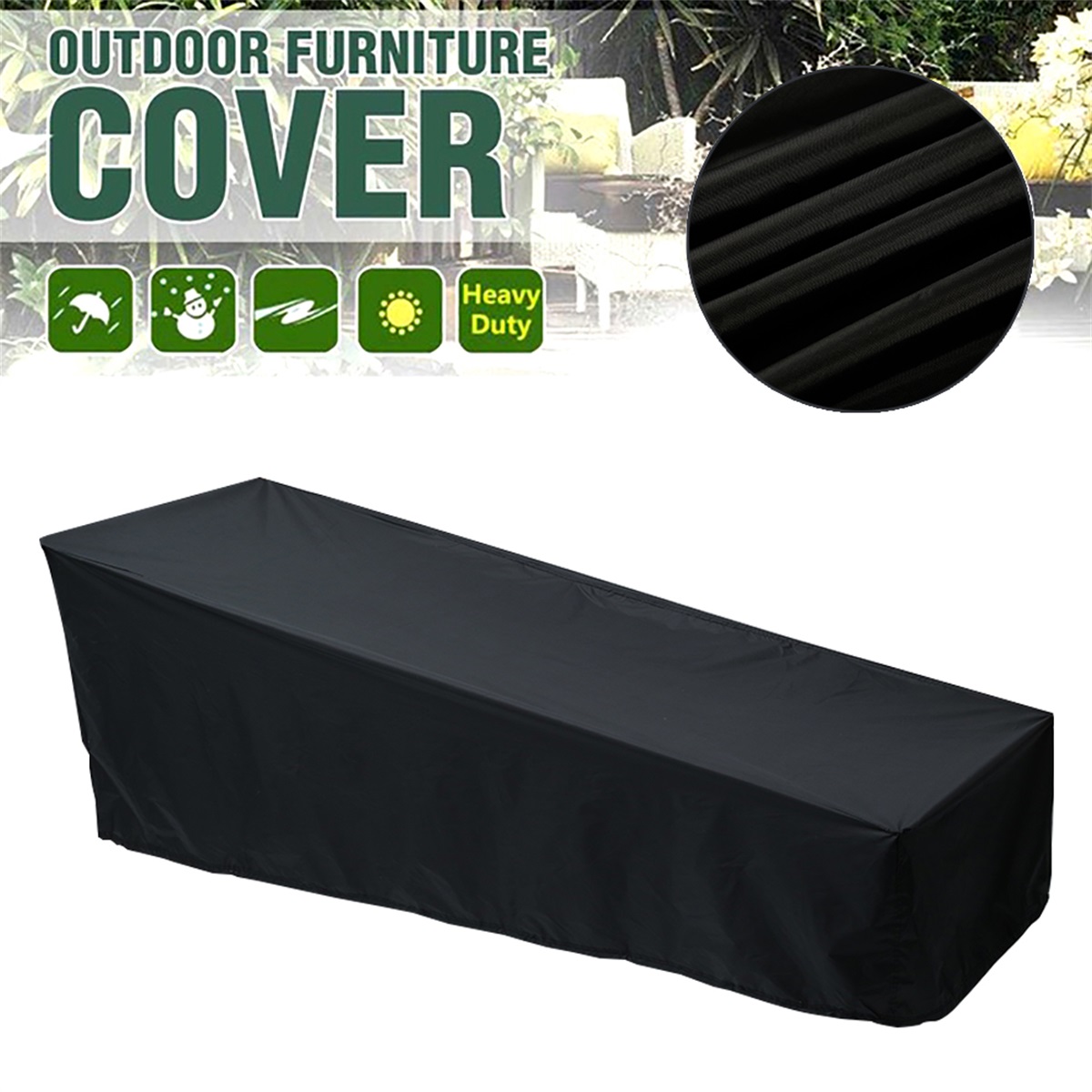Outdoor Furniture Lounge Set - Cubierta para tumbona de jardín al