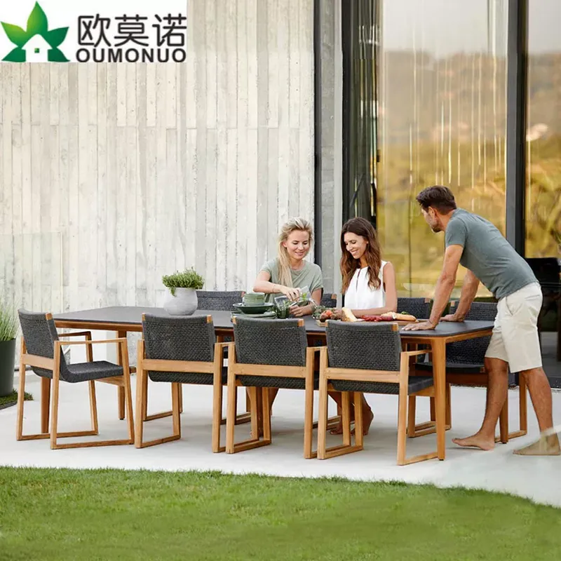 Outdoor Furniture Dining Set - Conjunto de Comedor de Mimbre y