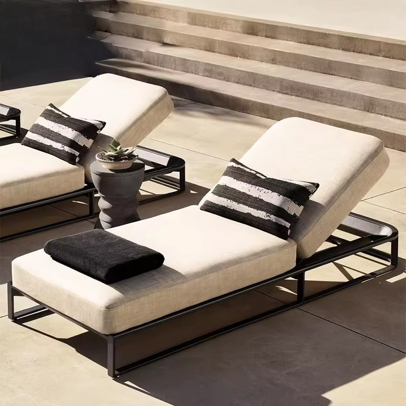 Outdoor Furniture Lounge Set - Tumbona de Aluminio para Exteriores, Directo