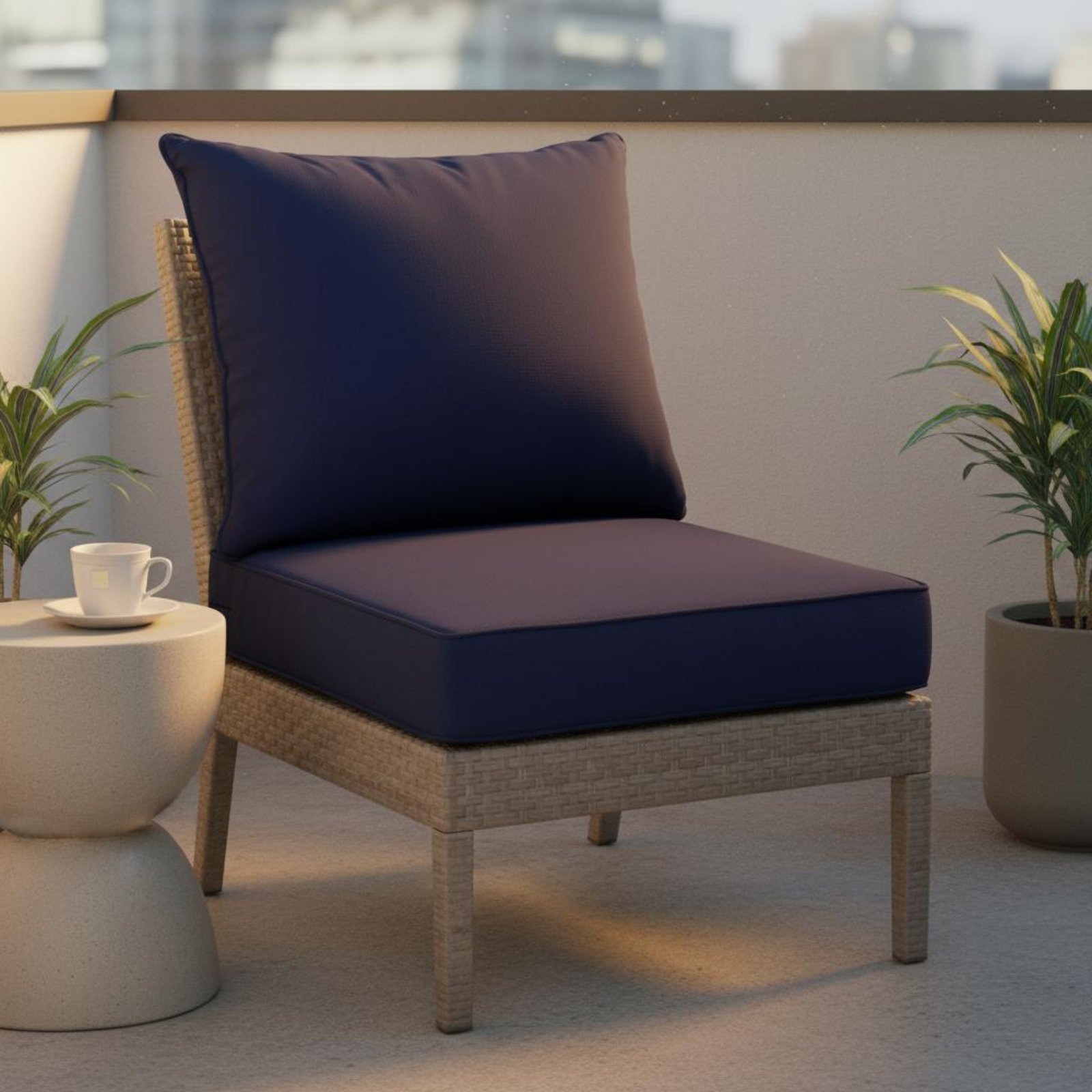 Outdoor Furniture Pads - Juego de Cojines para Silla de