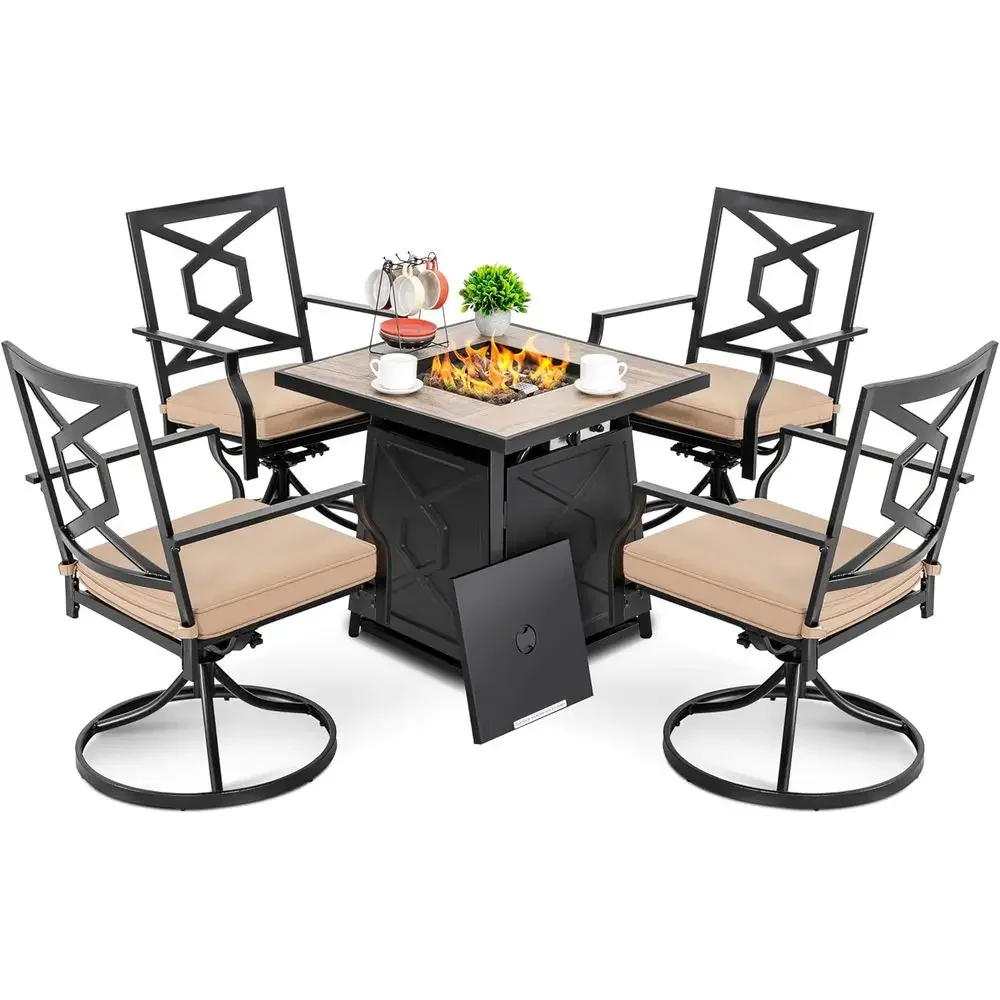 Outdoor Furniture Set With Fire Pit - Juego de Muebles de Patio de