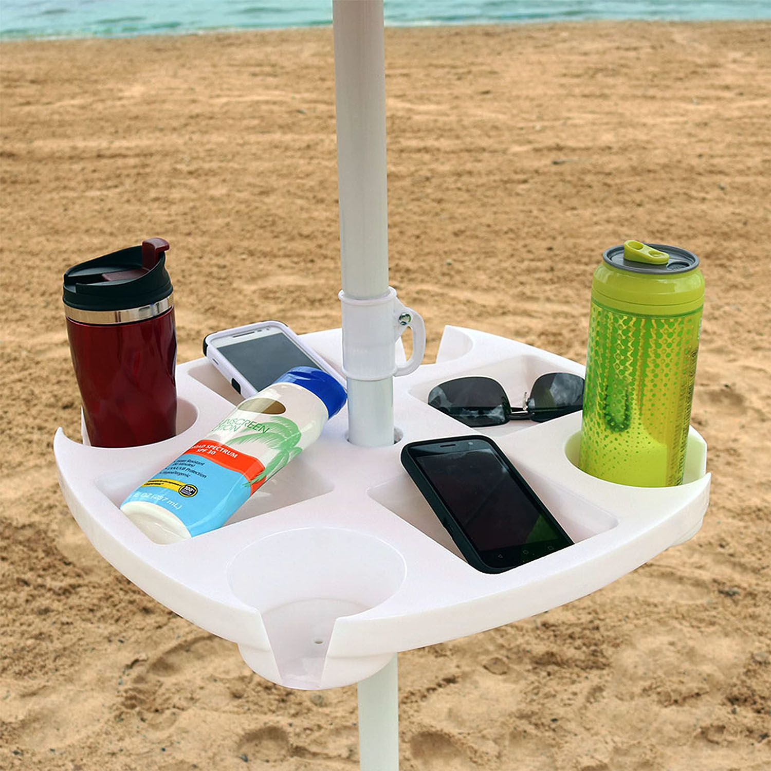 Outdoor Furniture Sunbrella - Bandeja para sombrilla de playa CYBeach,