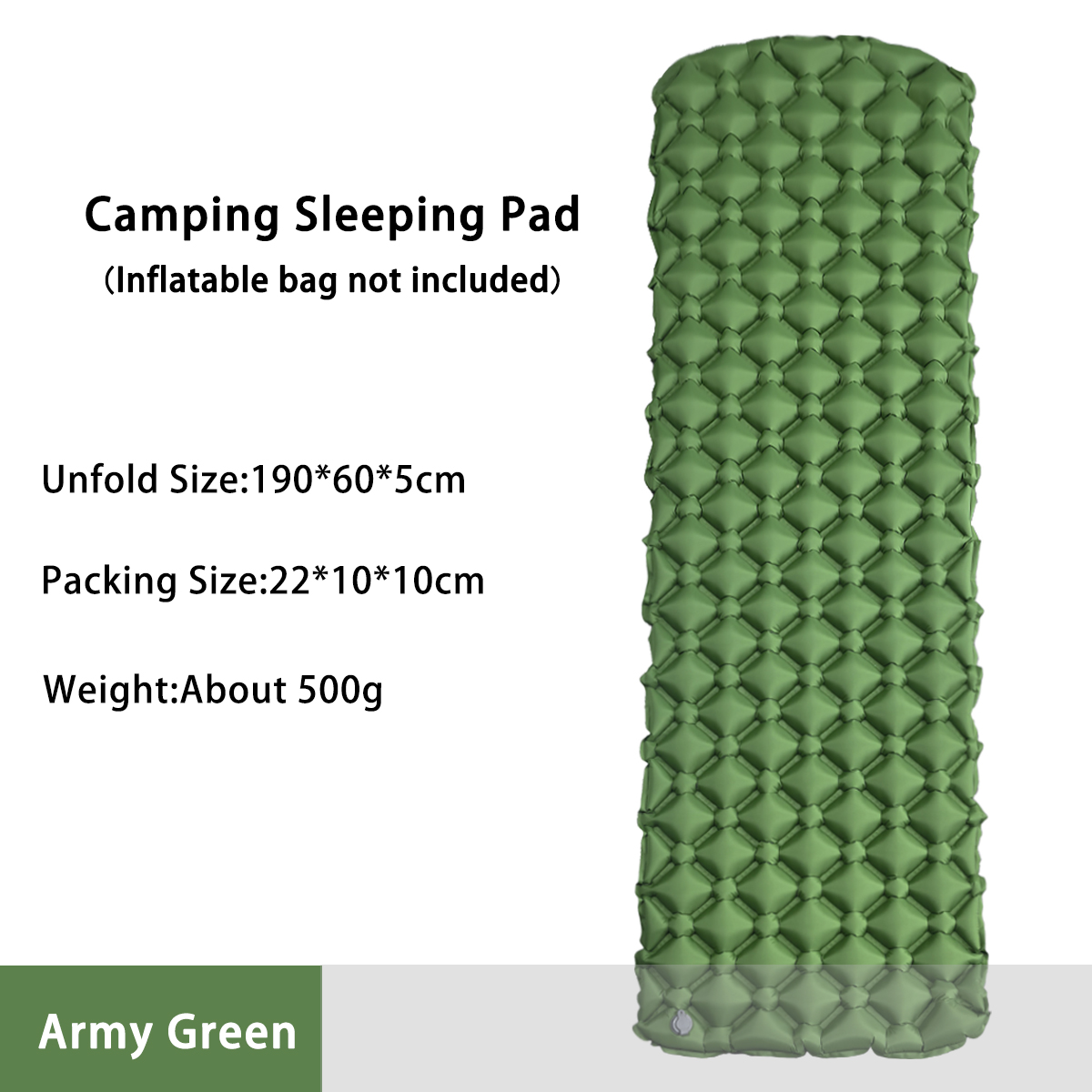Outdoor Furniture Pads - Colchón Inflable para Acampar, Cama Plegable