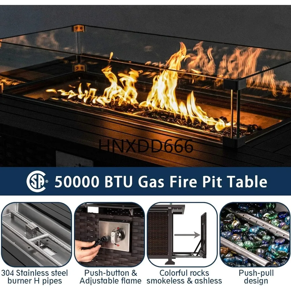 Conjunto de Muebles de Patio c - Outdoor Furniture Set With Fire Pit reseña y precio