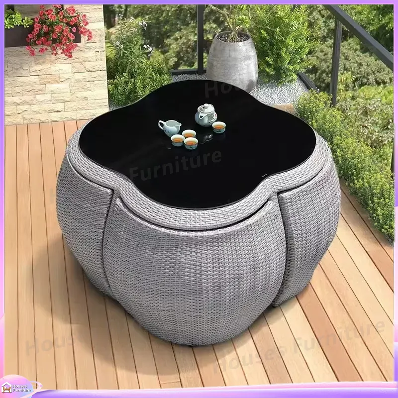 Conjunto de Comedor de Mimbre  - Outdoor Furniture Dining Set reseña y precio