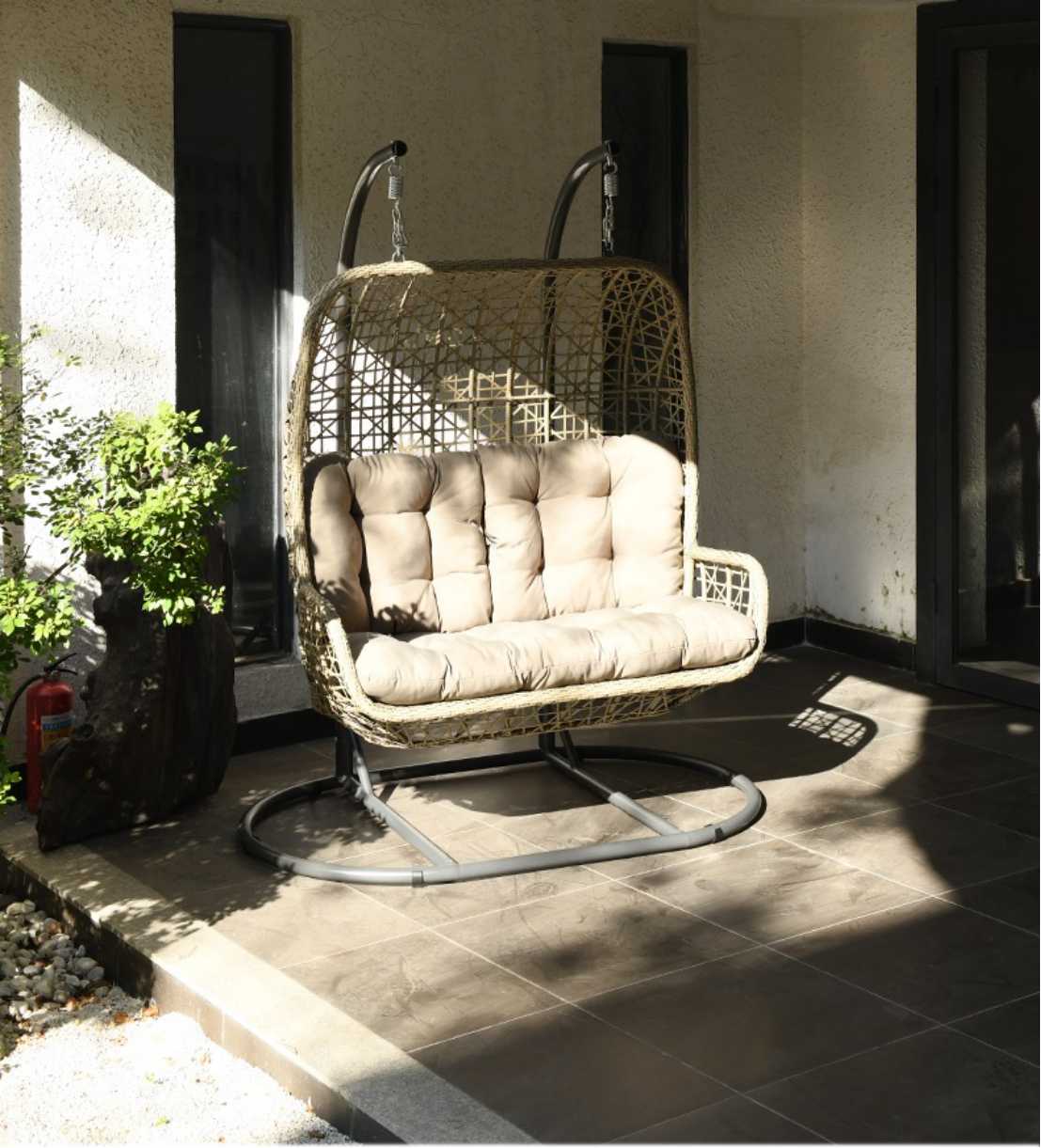 Silla Colgante Doble para Jard - Garden Swing Chair reseña y precio