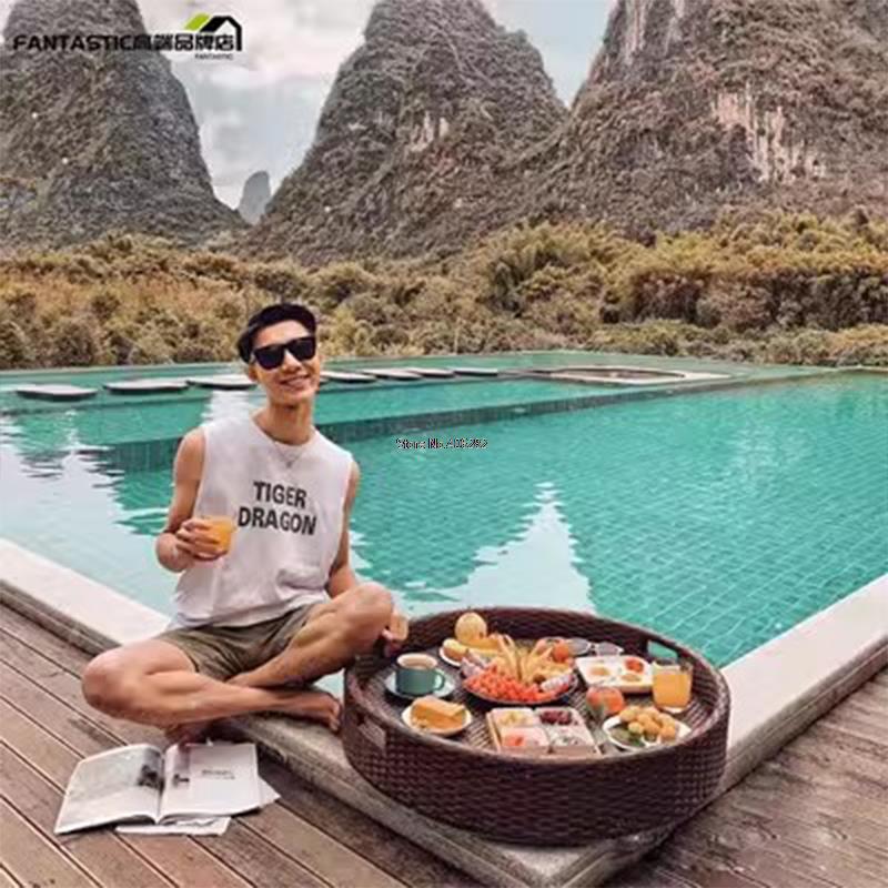 Bandeja flotante de mimbre par - Outdoor Furniture In Bali reseña y precio
