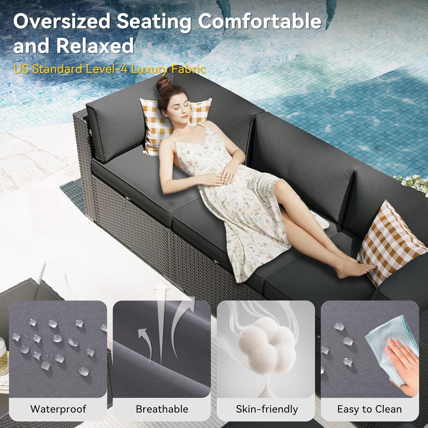 Conjunto de Muebles de Patio c - Outdoor Furniture Set With Fire Pit reseña y precio