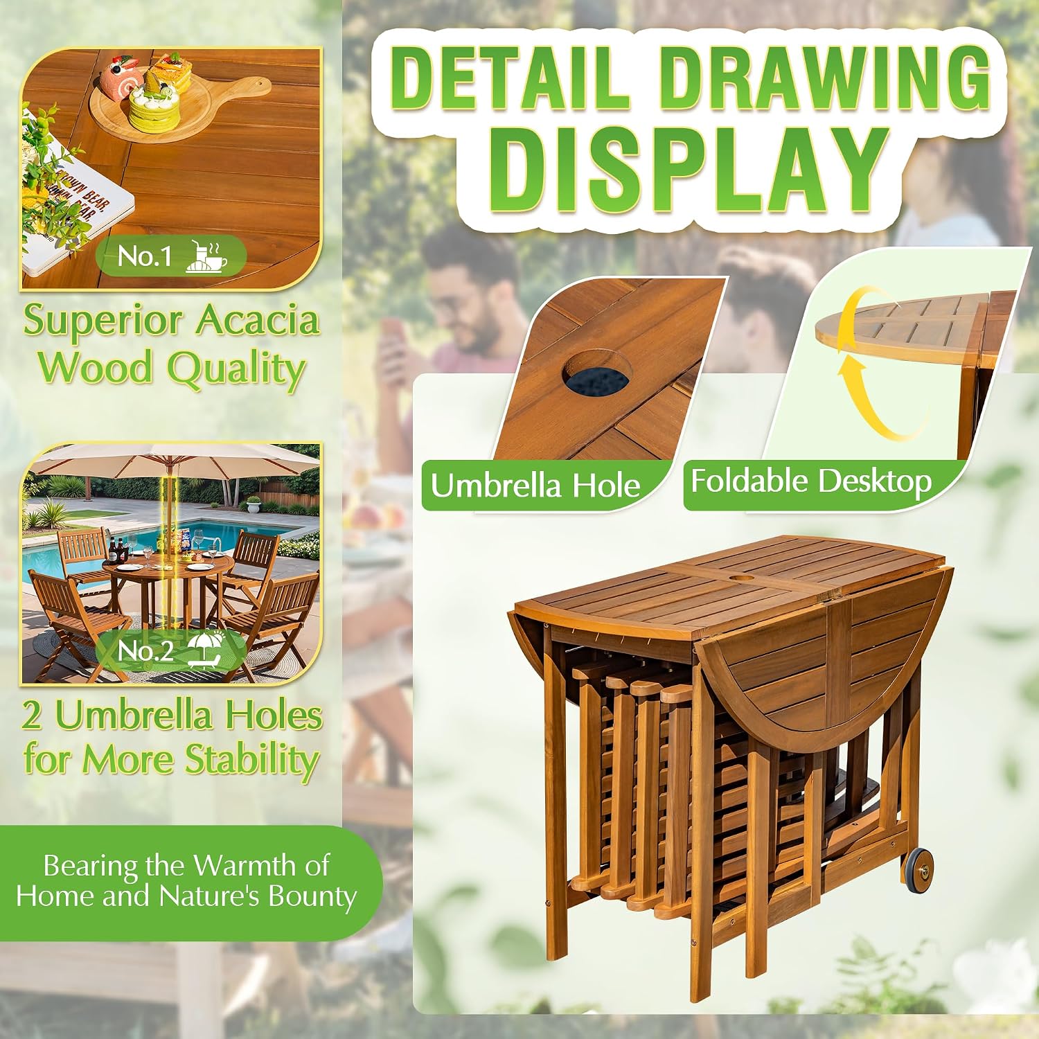 Juego de Muebles de Comedor pa - Outdoor Furniture Dining Set reseña y precio
