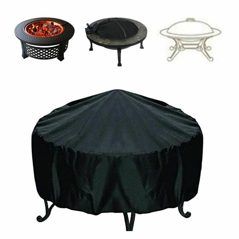 Cubierta redonda para fogón De - Outdoor Furniture Set With Fire Pit reseña y precio