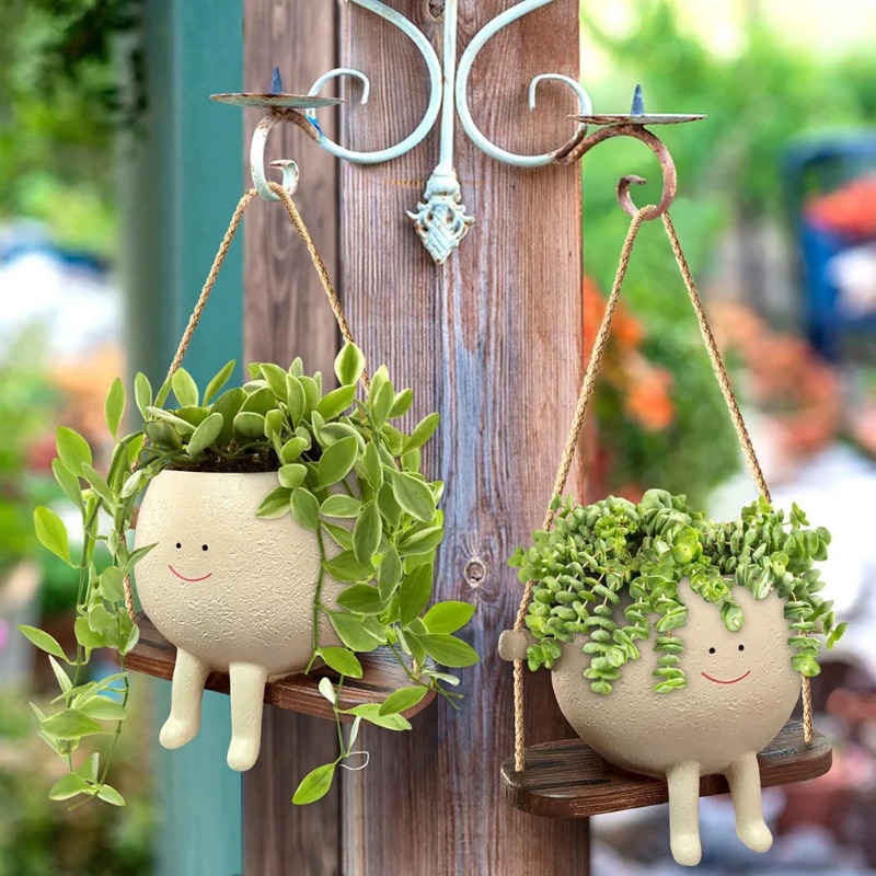 Maceta Creativa con Forma de C - Garden Swing Chair reseña y precio