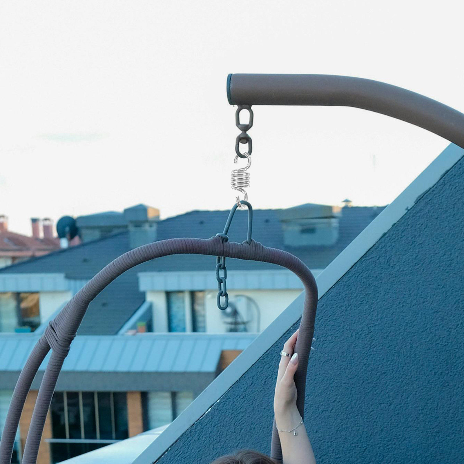 2 piezas de resortes de alta r - Garden Swing Chair reseña y precio