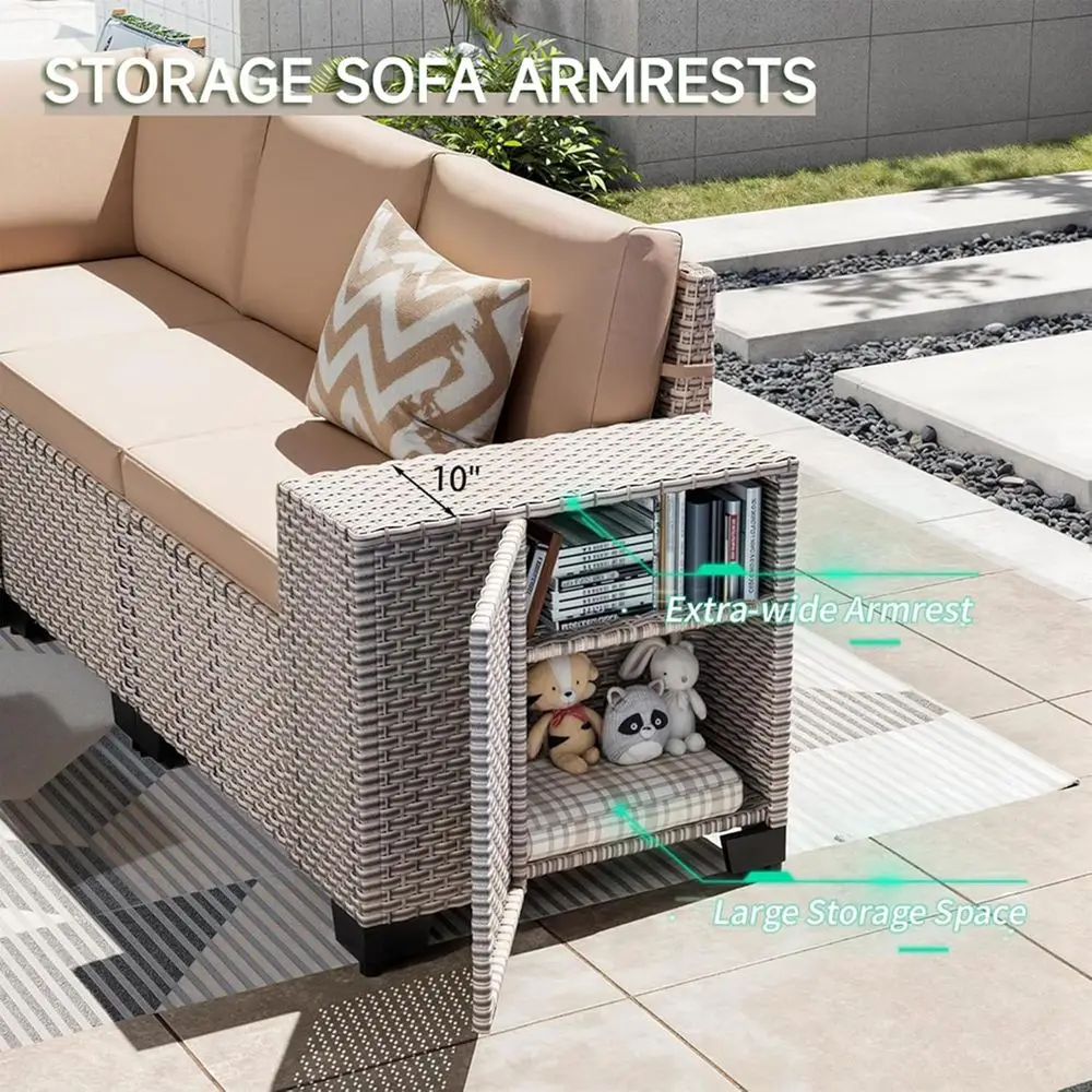 Juego de muebles de patio de 7 - Outdoor Furniture Set With Fire Pit reseña y precio