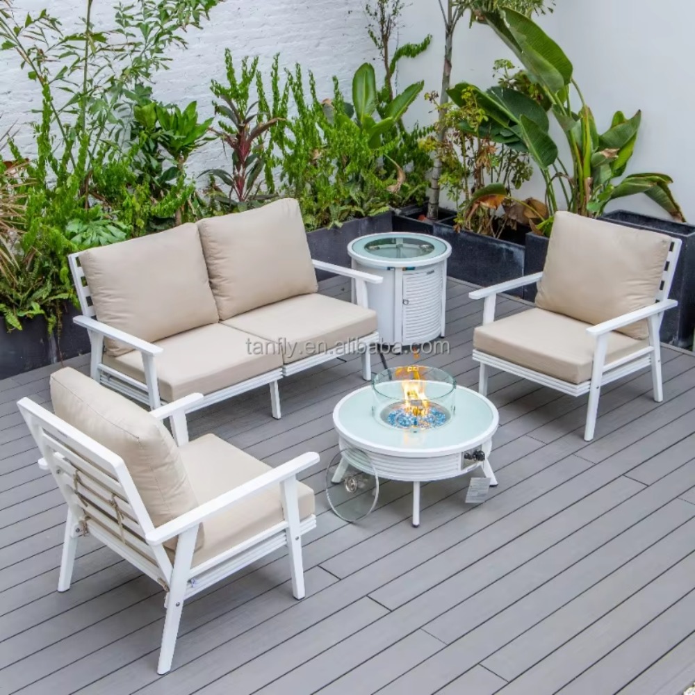 Conjunto de Muebles de Jardín  - Outdoor Furniture Set With Fire Pit reseña y precio