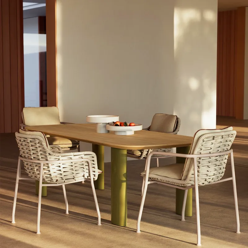 Conjunto de Mesa y Sillas de C - Outdoor Furniture Dining Set reseña y precio