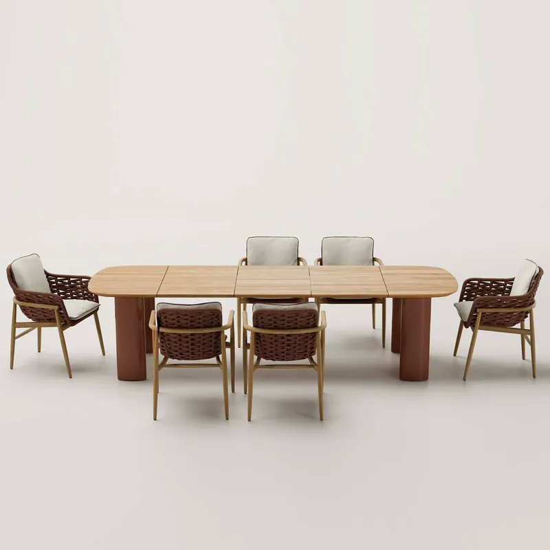 Conjunto de Mesa y Sillas de C - Outdoor Furniture Dining Set reseña y precio