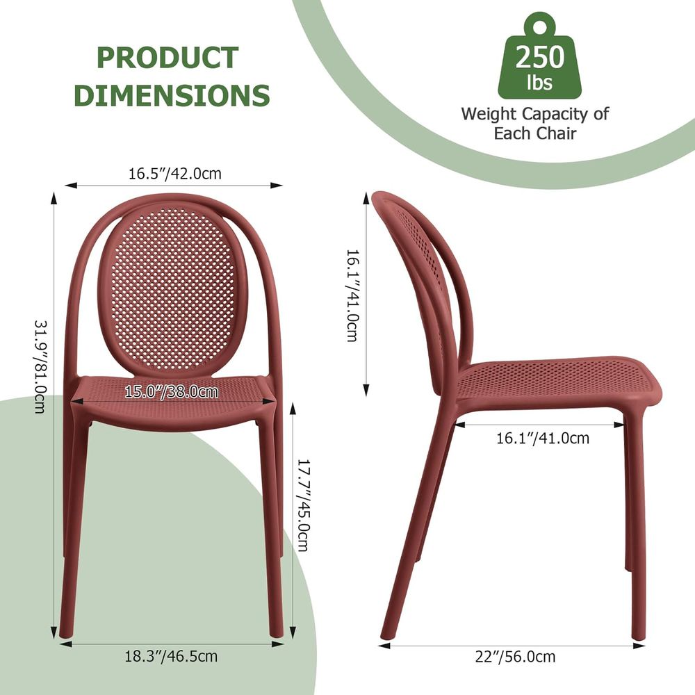 Juego de 6 Sillas de Comedor A - Outdoor Furniture Dining Set reseña y precio