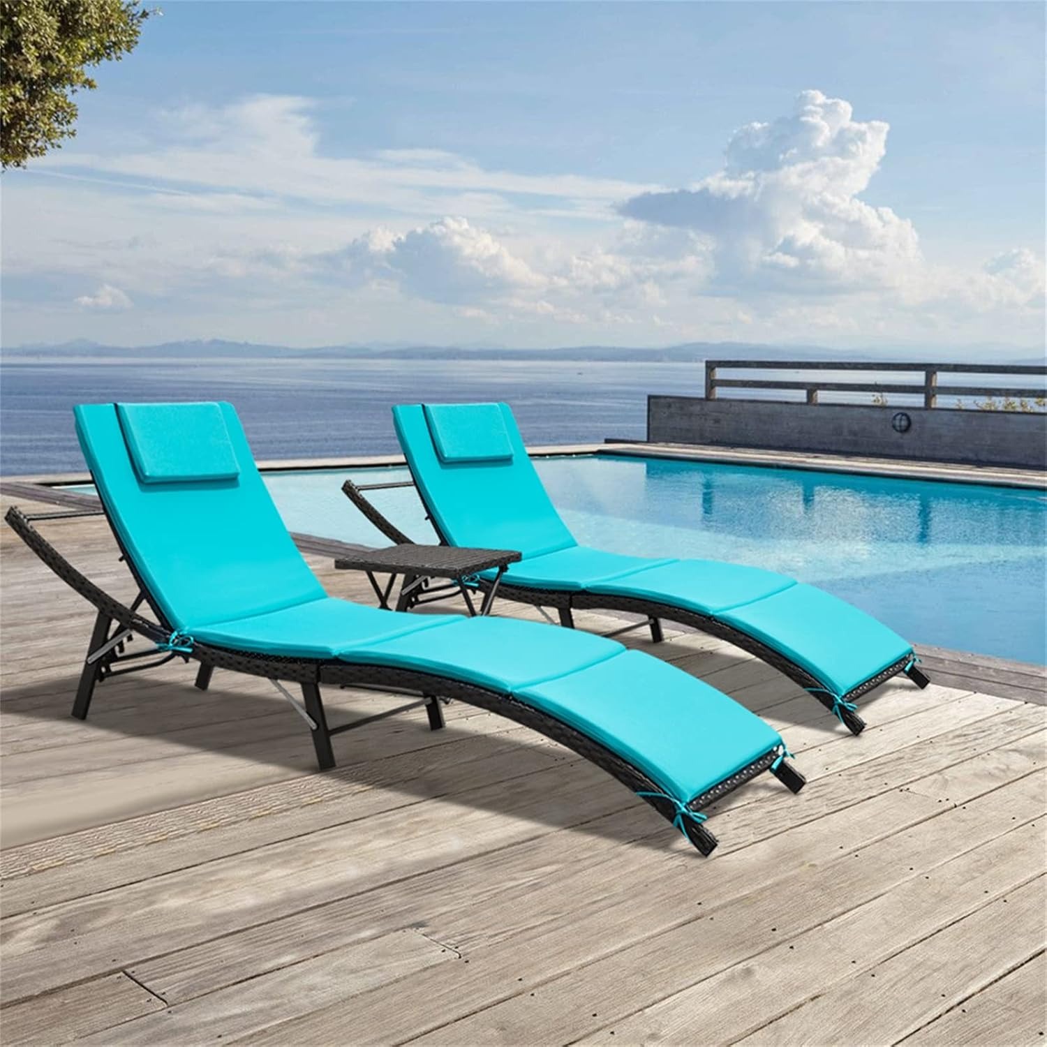 Juego de 3 Piezas de Muebles d - Outdoor Furniture Lounge Set reseña y precio