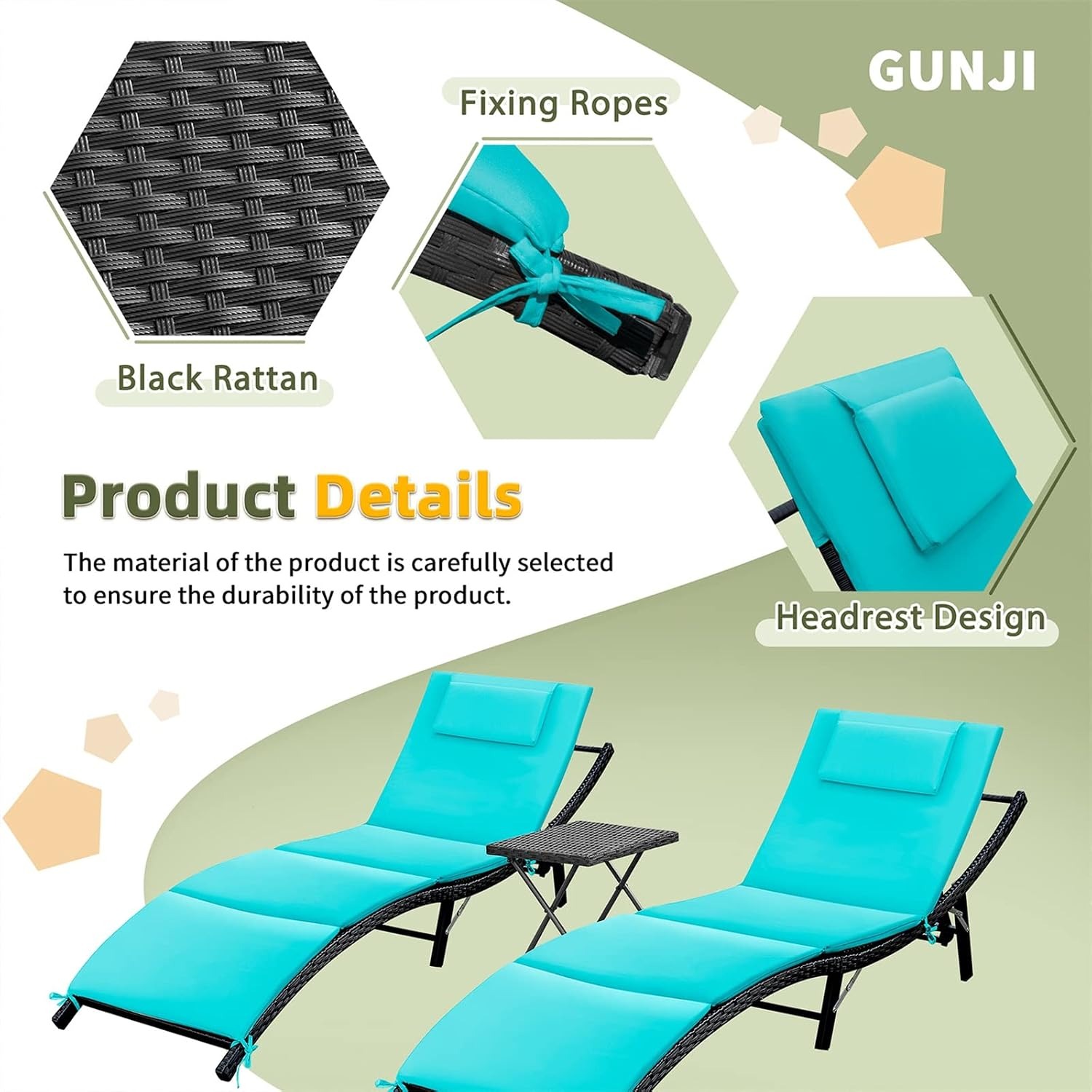 Juego de 3 Piezas de Muebles d - Outdoor Furniture Lounge Set reseña y precio