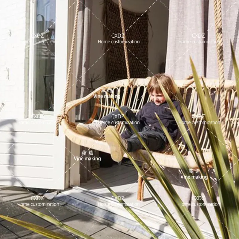 Silla colgante doble de ratán  - Outdoor Furniture In Bali reseña y precio