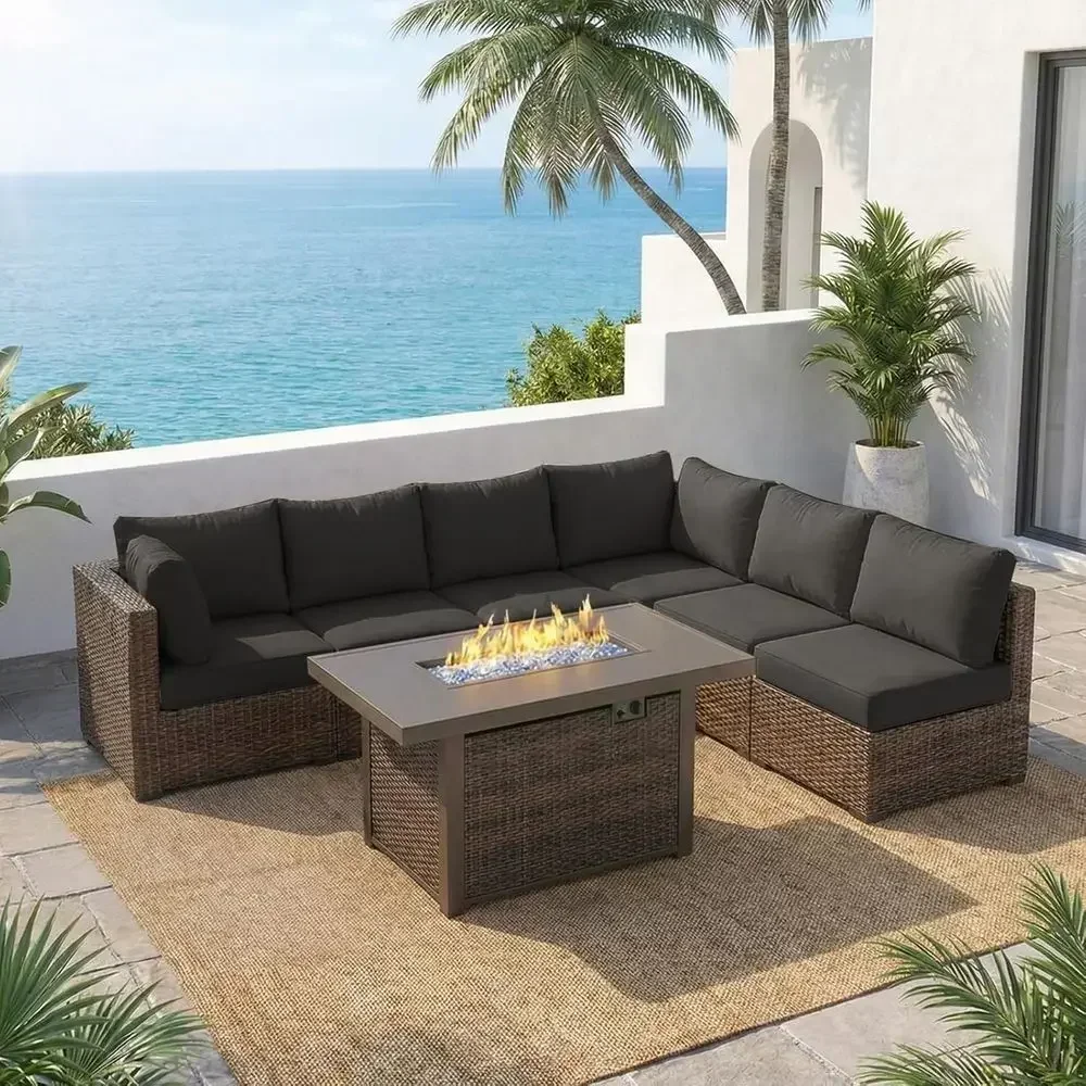 Juego de muebles de patio para - Outdoor Furniture Set With Fire Pit reseña y precio