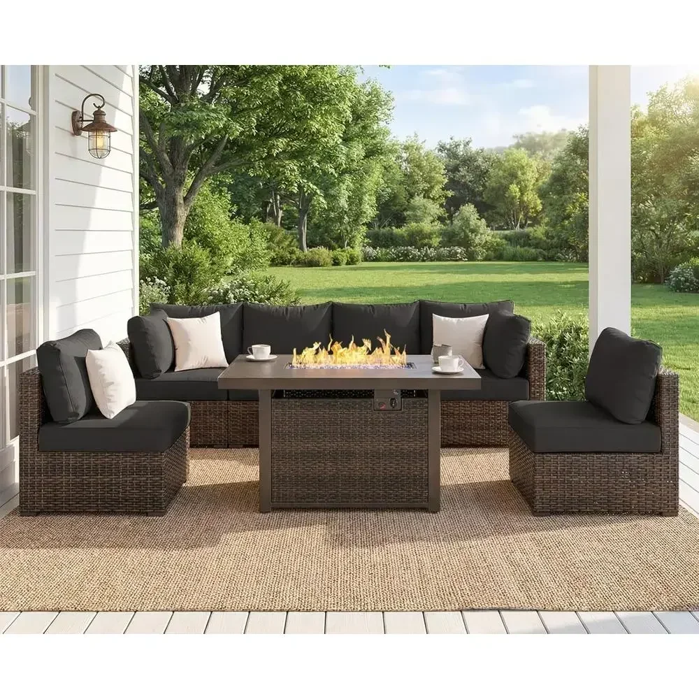 Juego de muebles de patio para - Outdoor Furniture Set With Fire Pit reseña y precio