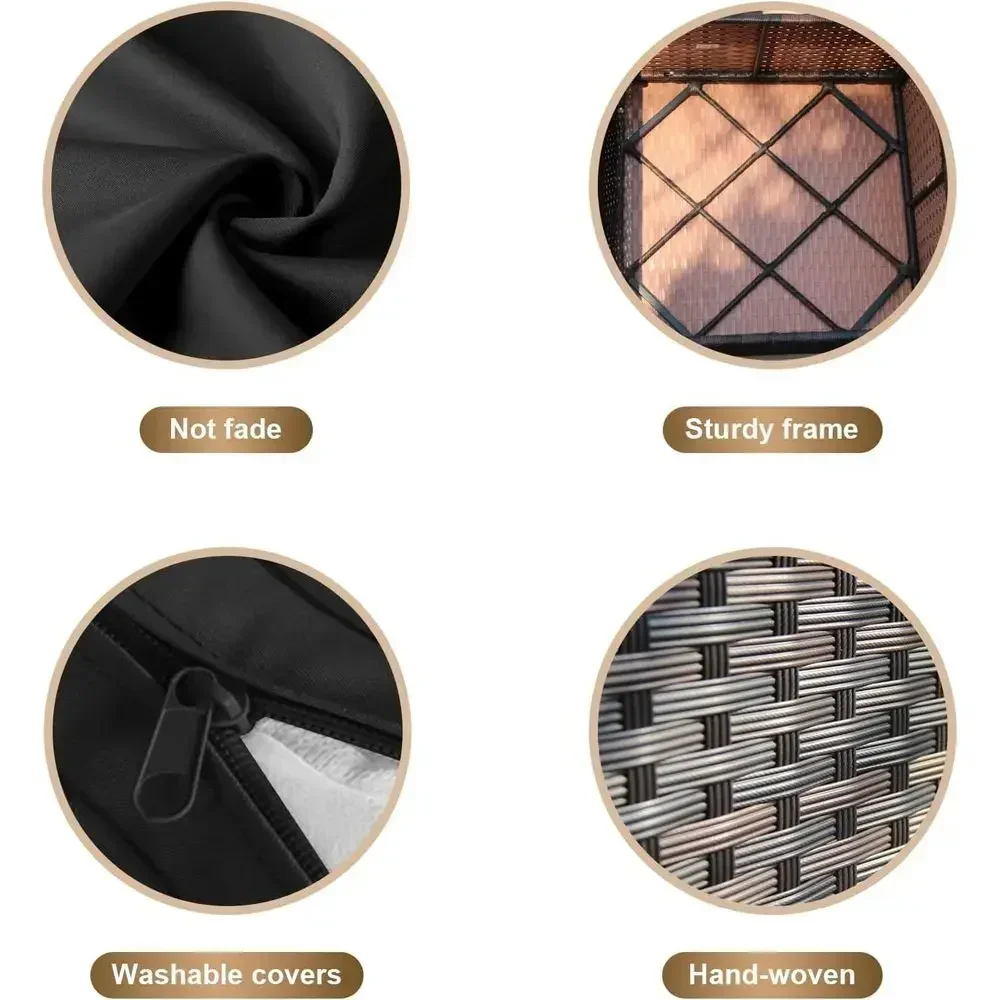 Juego de muebles de patio para - Outdoor Furniture Set With Fire Pit reseña y precio