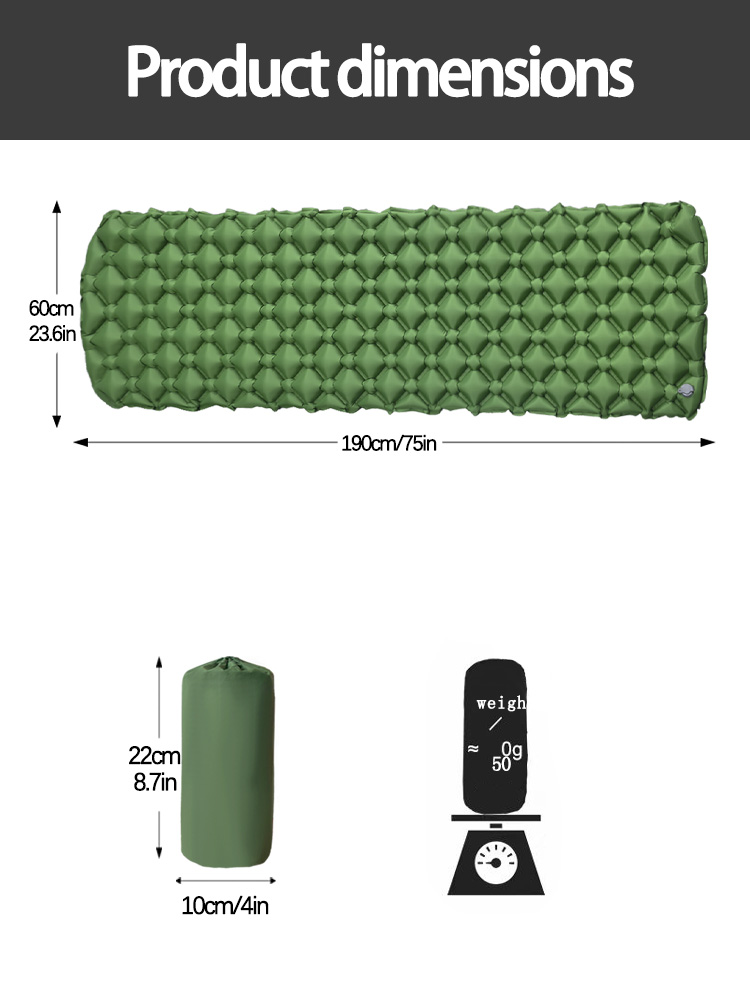 Colchón Inflable para Acampar, - Outdoor Furniture Pads reseña y precio