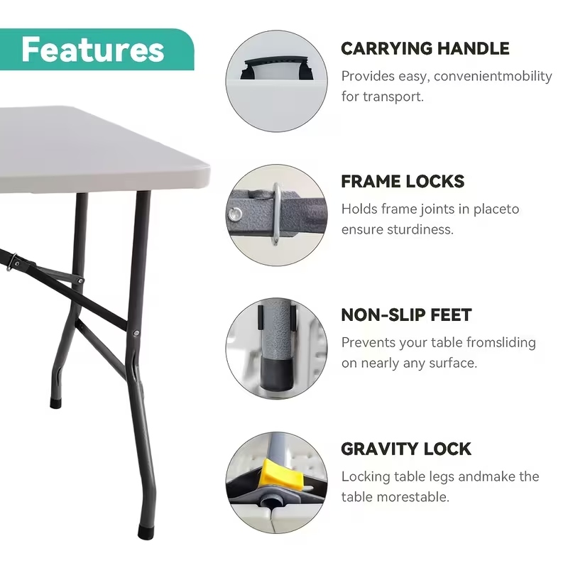 Mesa Plegable, Mesa Portátil d - Outdoor Furniture In Store reseña y precio